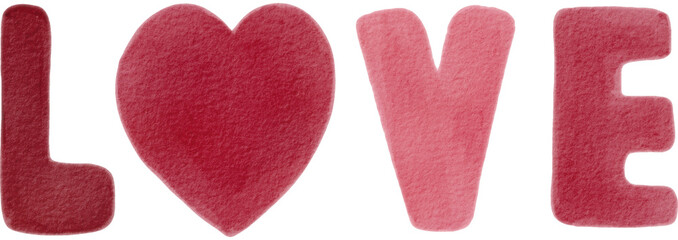 love letter valentine day watercolor png