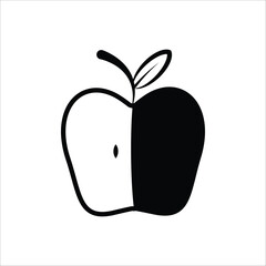 apple icon simple design art eps10