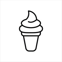 ice cream icon simple design art eps 10
