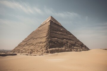 Fototapeta na wymiar Egypt's Giza Valley. Generative AI