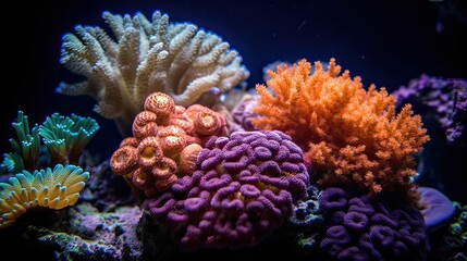 Naklejka na ściany i meble coral reef. Created with generative technology.