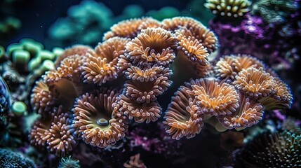 Obraz premium coral reef in the sea. Created with generative technology.