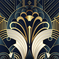 Abstract art deco seamless pattern