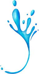 water splash watercolor png