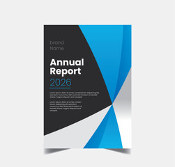 Annual report Leaflet Brochure Flyer template design, book cover design.