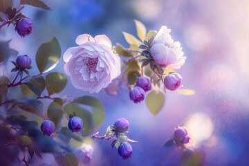 Fototapeta na wymiar rose blossom flowers 
