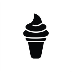 ice cream icon simple design art eps 10