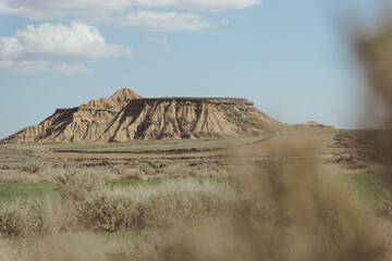 Dry desert landscape of the nature reserve