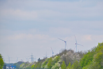 Wind turbines, the future of power generation, clean energy