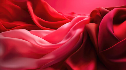 Obraz premium Red silk drapery.