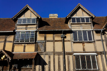 Close up of a an old English house
