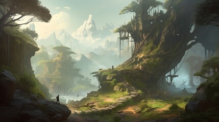 RPG Journey Game Art Wallpaper Background