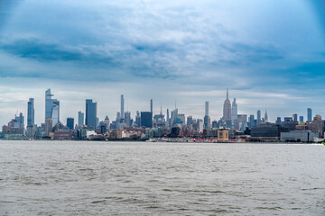 Manhattan view at sunset