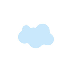 A cloud in the blue sky