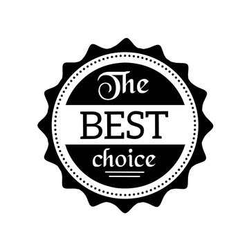 Best choice label, badge for business, advertising, store, market or product - vector icon.