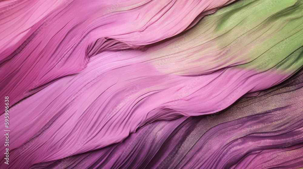 Aufkleber a close up of a colorful cloth with wavy lines on it. generative ai