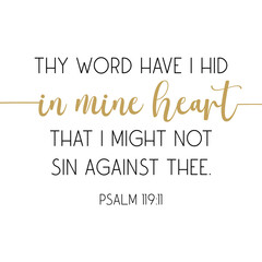 Obraz premium Bible Verse PNG, Christian quote, Psalm PNG