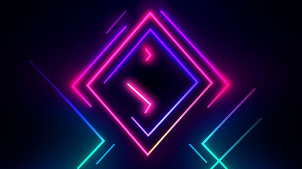 glowing sign abstract design