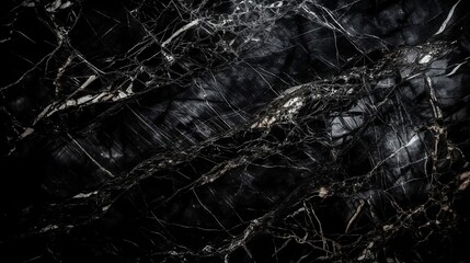 Textured of the Black marble background, generative AI