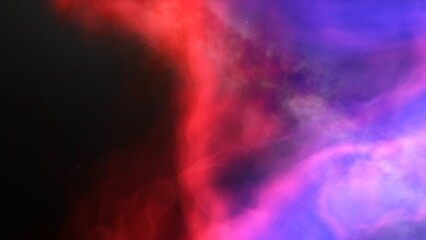 nebula gas cloud in deep outer space, science fiction illustration, colorful space background with stars 3d render
