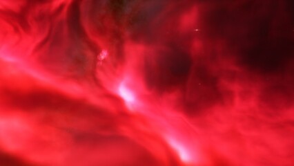 nebula gas cloud in deep outer space, science fiction illustration, colorful space background with stars 3d render
