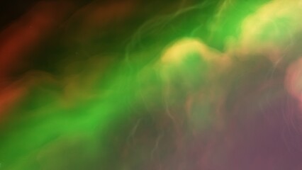 Cosmic background with a blue purple nebula and stars