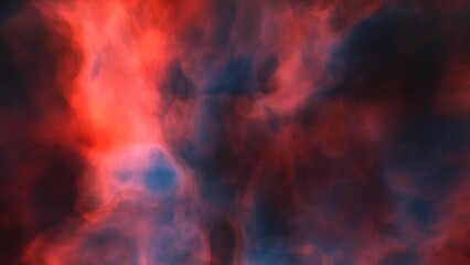 Fototapeta premium Cosmic background with a blue purple nebula and stars