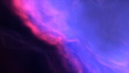 nebula gas cloud in deep outer space, science fiction illustration, colorful space background with stars 3d render