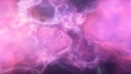 nebula gas cloud in deep outer space, science fiction illustration, colorful space background with stars 3d render