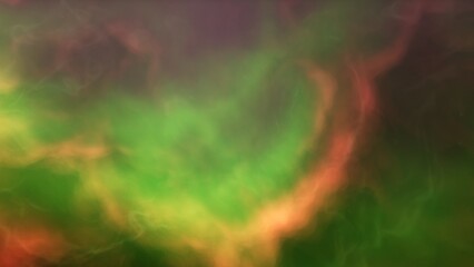 nebula gas cloud in deep outer space, science fiction illustration, colorful space background with stars 3d render