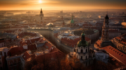 Fototapeta premium Vienna. Breathtaking travel destination place. Generative AI