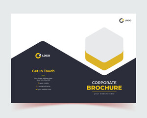 Presentation template. Book cover design. Abstract composition, corporate company profile brochure template design, Vector illustration. and header