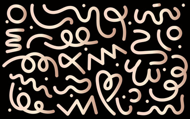 illustration of a pattern with lines on black background