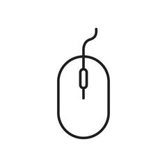 PC mouse vector icon. Mouse flat sign design. Computer mouse symbol pictogram. UX UI icon