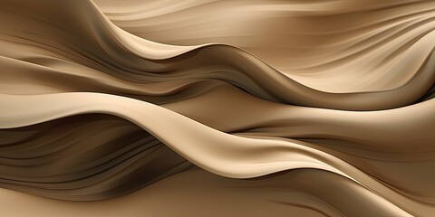 Obraz premium Abstract Background with 3D Wave silk - Generative Ai