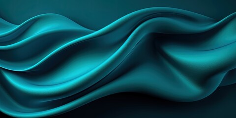Obraz premium Abstract Background with 3D Wave silk - Generative Ai