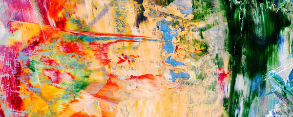 Title	
Colorful abstract painting background. Modern motif visual art .Intensive multicolor mix of...