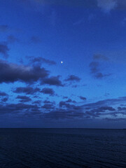 Moon at the sea