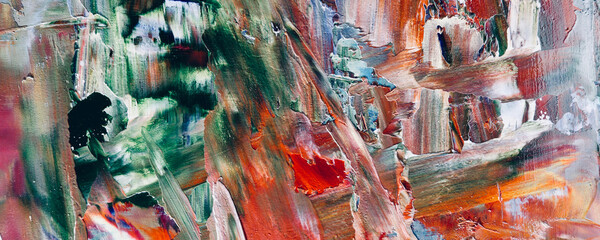 Title	
Colorful abstract painting background. Modern motif visual art .Intensive multicolor mix of oil vibrant colors. Trendy hand painting canvas . Paint brushstrokes on canvas for trendy poster wall