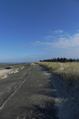 Ein sehr schönen Steg auf Föhr, Utersumer Weg, sonniger Tag