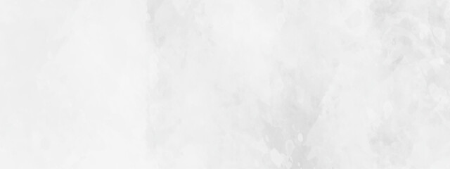 White, grey watercolor textured on white paper background. silver watercolor painting banner, textured design on white paper.