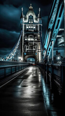 Obraz premium Tower Bridge. London. Breathtaking travel destination place. Generative AI