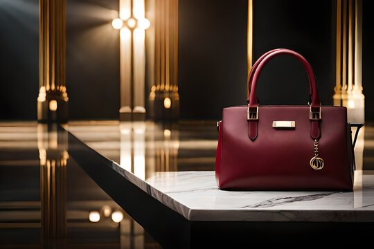 Elegante Handtasche in luxus Szene