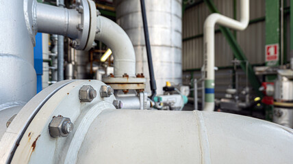 a section of a chemical facility that produces. Chemical plant engineering structures, production...