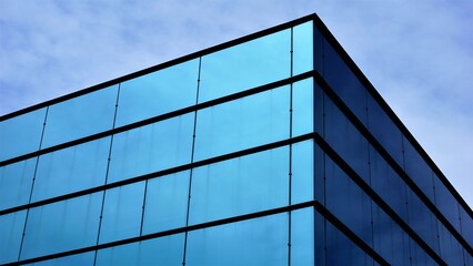 corner of building with glass facade