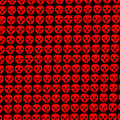 abstract backgrond with a red skull motif.