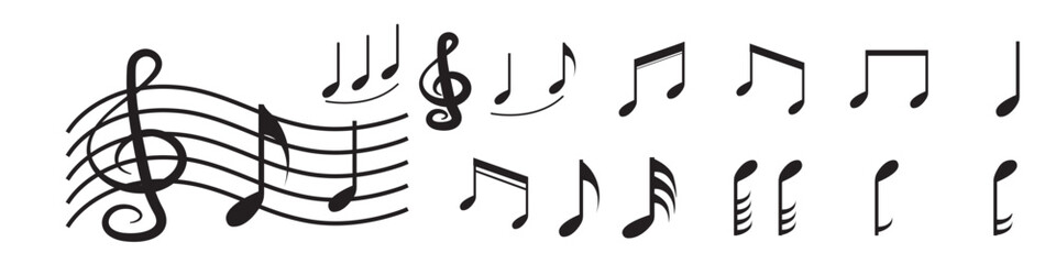 musical scale icon design template vector