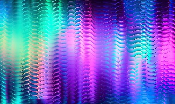 Hologram background, Iridescent foil effect texture, Holography pattern, Pearlescent gradient, generative AI