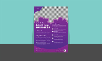 Modern creative design annual report flyer vector templet Business flyer templet