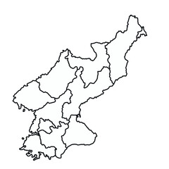 Minimal North Korea Map